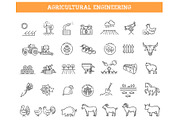 Agricultural and Farming Icons, an Object Illustration by Tettygreen (Thumbnail 1 of 3)