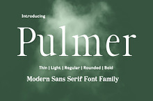 Pulmer - Sans Serif Font Family