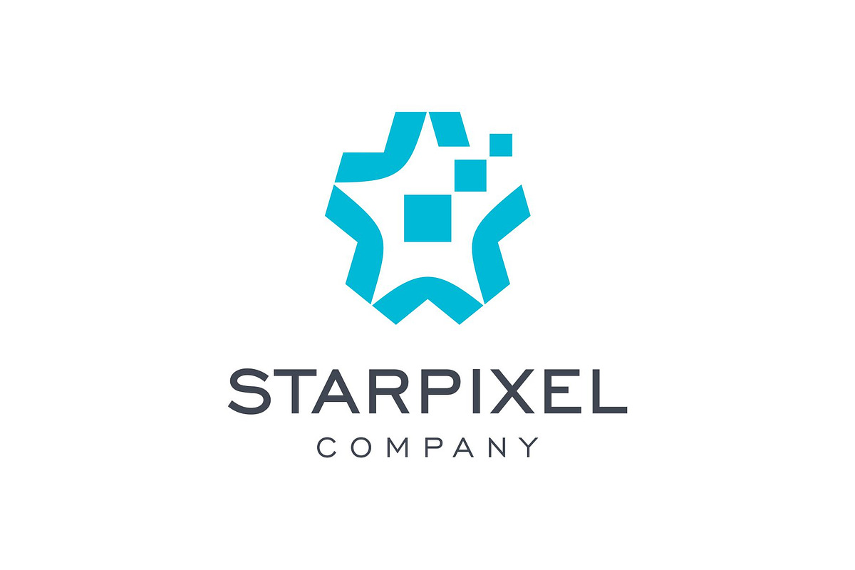 Star and Pixels Tech Symbol Logo, a Branding & Logo Template by Buqancreative (Photo 1 of 4)