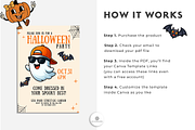 Halloween Invitation Template Bundle, a Brochure Template by Nina Shaw (Thumbnail 4 of 12)