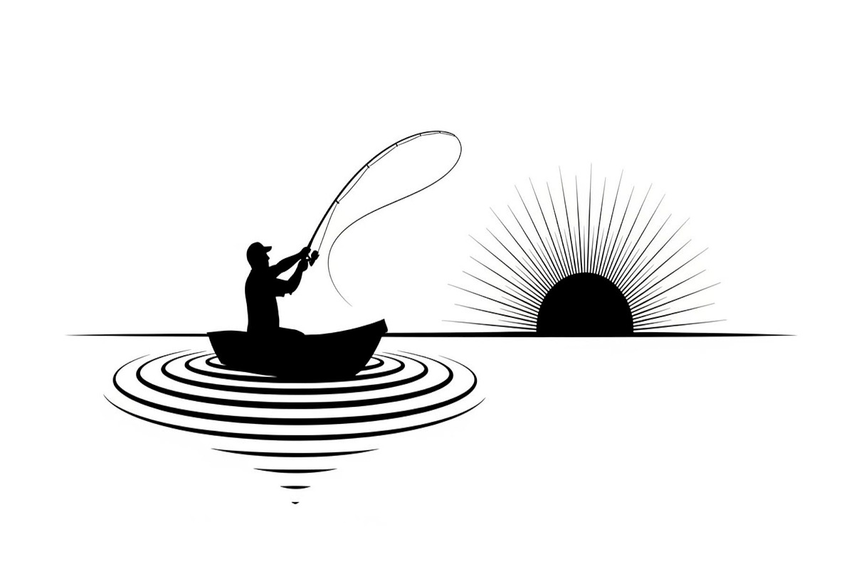 50 Fishing Boat Silhouette Vector, an Illustration by Gaye Art (Photo 15 of 20)