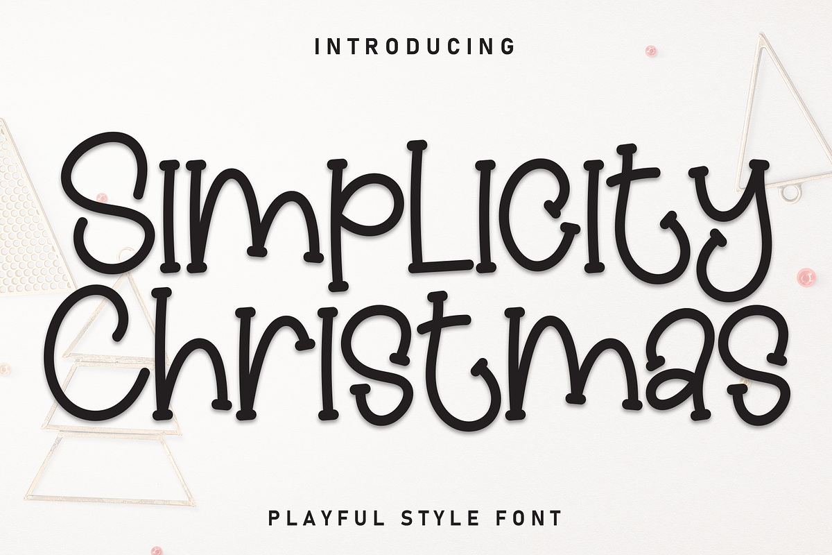 Simplicity Christmas | Script Font, a Script Font by Scratchones (Photo 1 of 8)