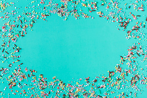 Festive sprinkles of sugar sweets. Party, birthday, holiday back