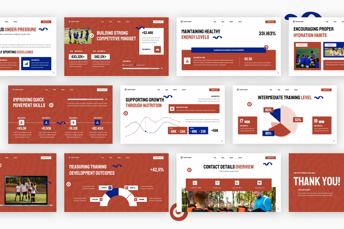 Junior Football Google Slides, a Presentation Template by Loin Studio (Photo 4 of 4)