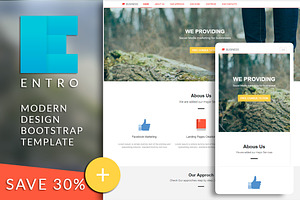 ENTRO Bootstrap html template