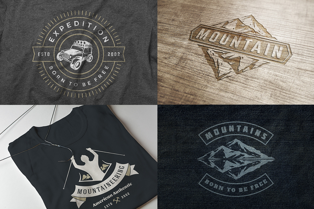 280 Outdoor logos and badges, a Branding & Logo Template by Vasya Kobelev (Photo 69 of 83)