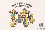 Funny Fitness Goose PNG, a Graphic by Designking (Thumbnail 1 of 4)