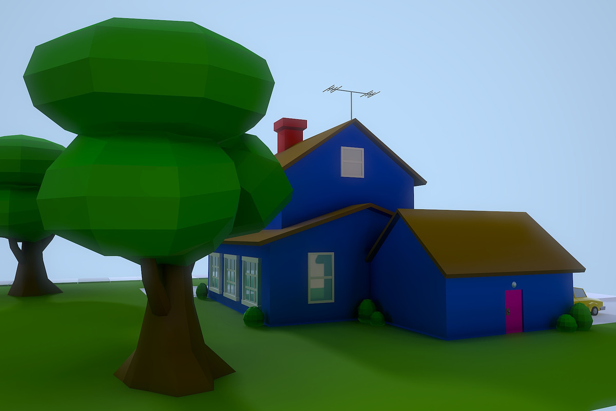 Low Poly House 1, an Architecture 3D Model by Midgardians (Photo 4 of 14)