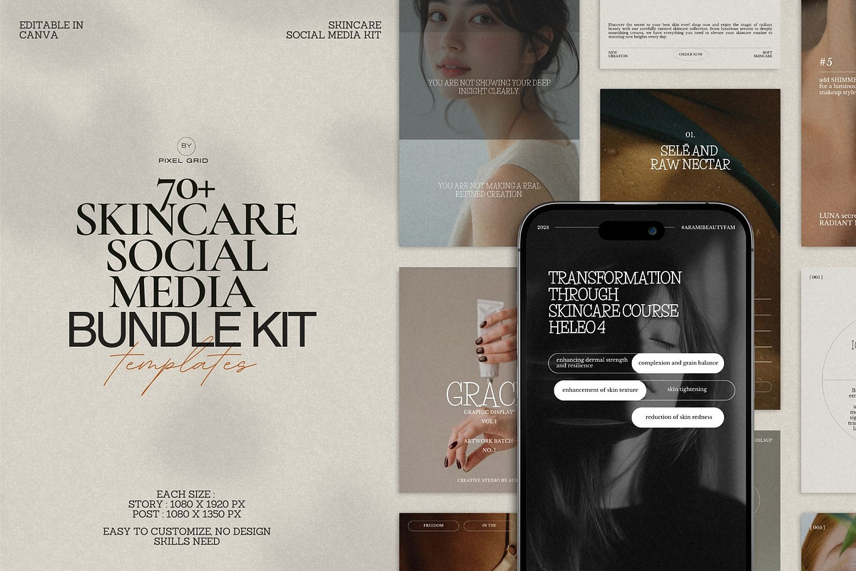 Story and Post Canva Skin Templates