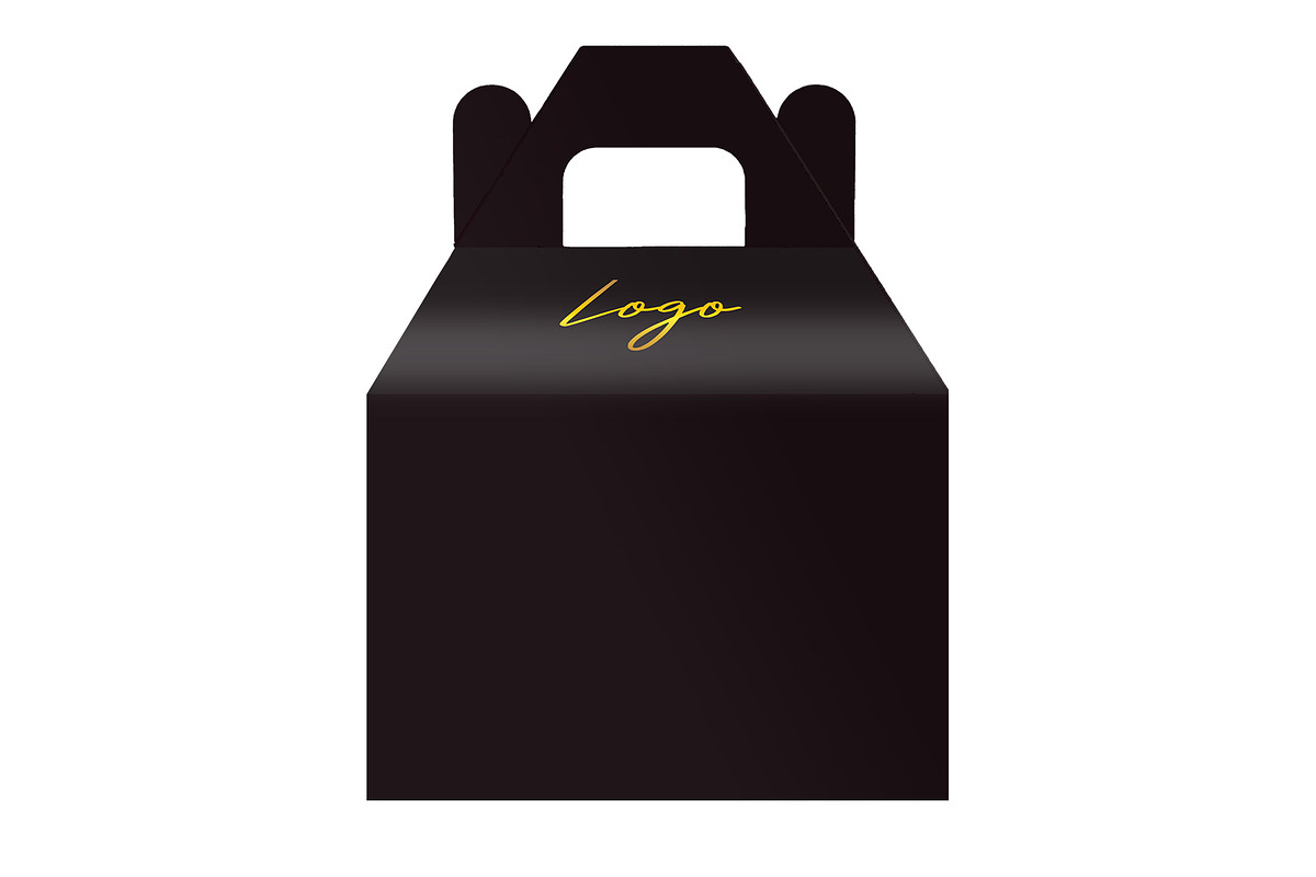 Straight Gable Box Mockup + Template, a Packaging Mockup by Korner (Photo 9 of 12)
