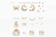 Cute Unicorn Clipart,, an Object Graphic by EllyandLima (Thumbnail 6 of 11)