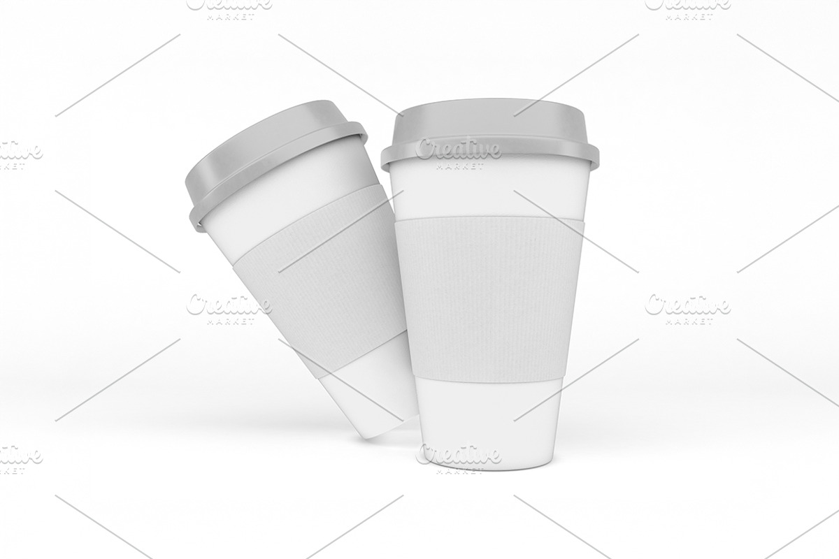 Coffee Cups Mockup, a Cups & Container Mockup by Qaleb Studio (Photo 2 of 2)