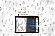 Procreate Stamps Tiny Flowers 026, a Brushes & More by Drawberx (Thumbnail 5 of 10)