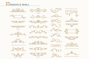 Vintage Ornaments. Vector Collection