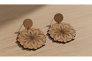 Flower Earrings Vector Set, a Graphic by hafijul (Thumbnail 8 of 11)