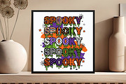 Preppy Halloween Spooky Png, an Illustration by DreamCafeArt (Thumbnail 2 of 7)