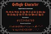 Gettegle Blackletter Font, a Blackletter Font by Bayuktx (Thumbnail 6 of 9)