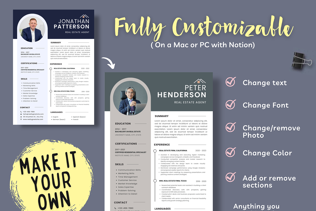Realtor Resume Template Real Estate preview 5
