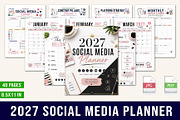 2027 Social Media Planner, a Stationery Template by Designmela01 (Thumbnail 1 of 5)