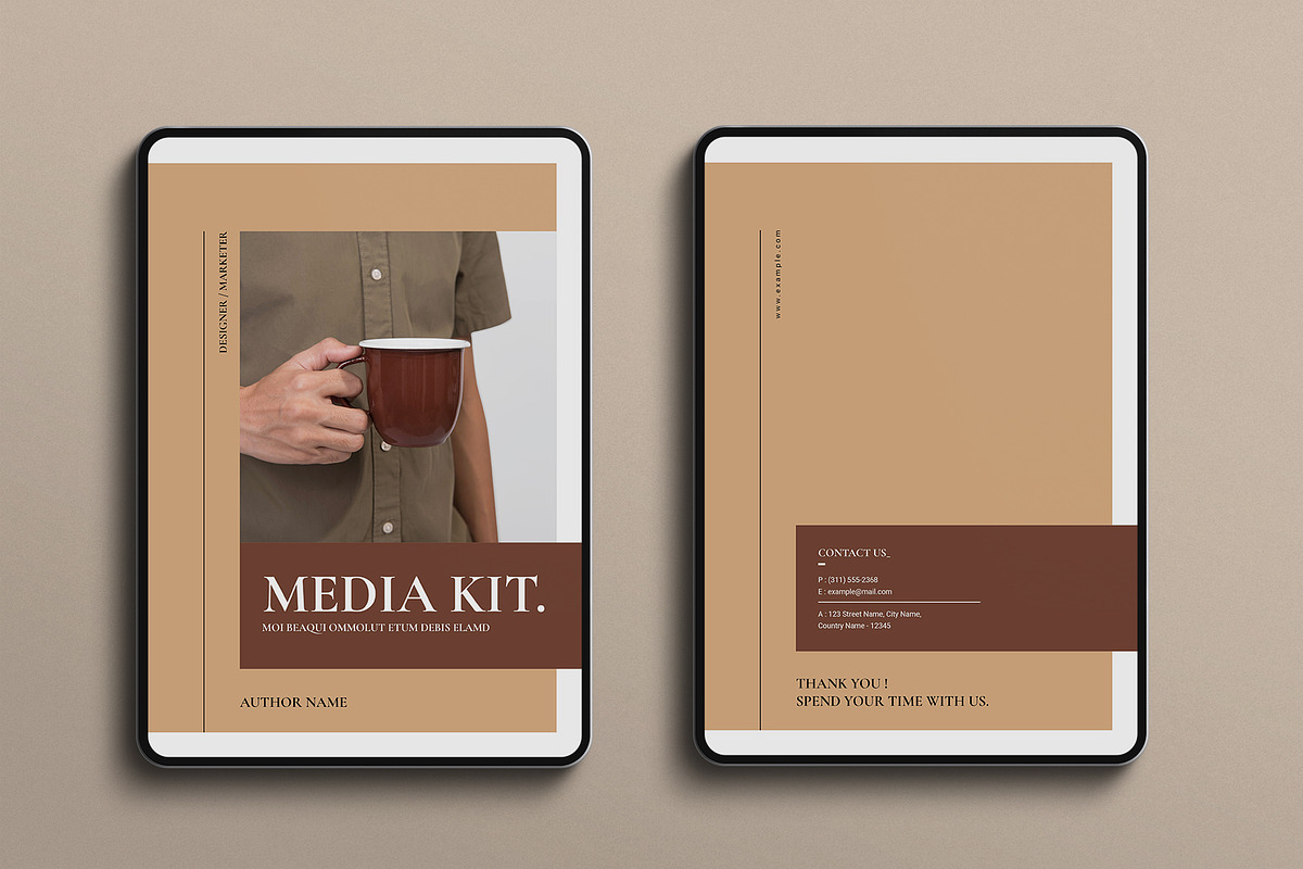 Digital Media Press Kit Template, a Brochure Template by E-Type (Photo 7 of 7)