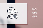 Capital Accents font, a Handwritten Font by dxxb studio (Thumbnail 1 of 2)