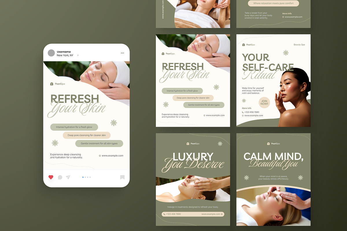 Beauty Spa Instagram Post, a Social Media Template by Annora Studio (Photo 6 of 6)