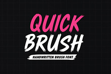 Quick Brush - Handwritten Brush Font