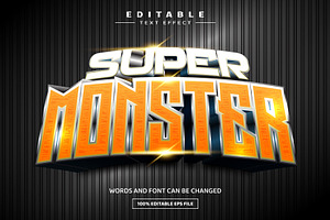 Super Monster Editable Text Effect