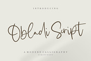Obladi Script - Modern Calligraphy, a Script Font by Letterative Studio (Thumbnail 1 of 6)