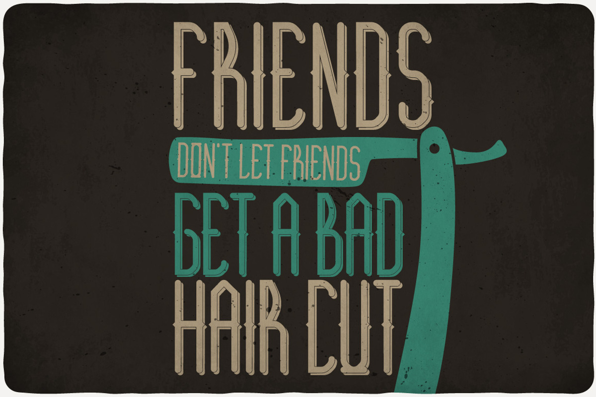 Barber Shop Typeface preview 5