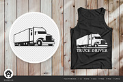 Truck svg, black and white t-shirt., a Branding & Logo Template by Nomber_86 (Thumbnail 1 of 3)
