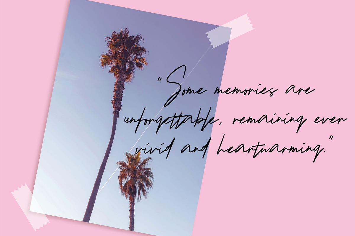 Vibes Signature, a Script Font by Pustudio (Photo 4 of 7)