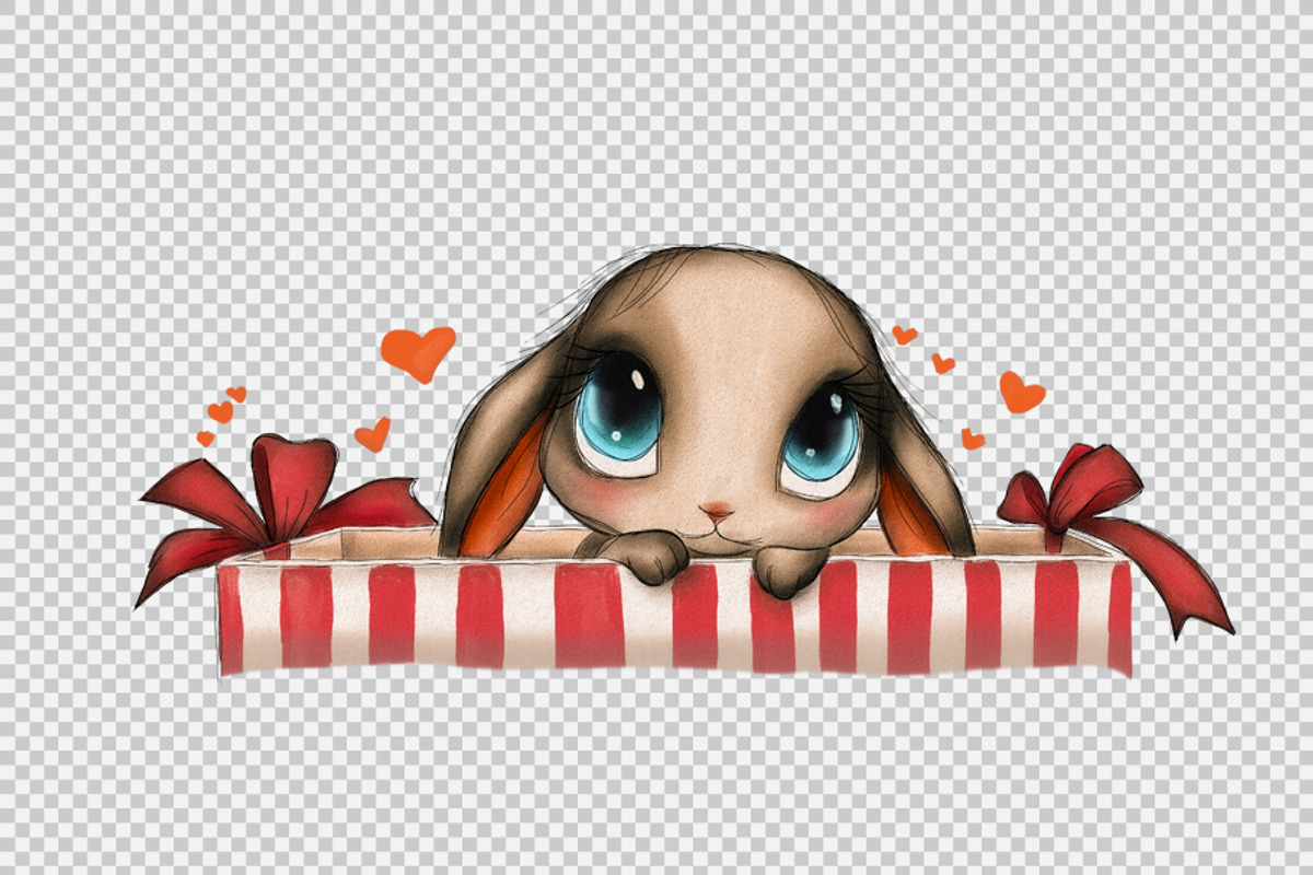 Hand Drawn Bunnies Isolated, an Object Graphic by BazziBa♥ (Photo 5 of 9)