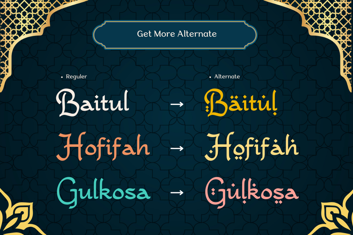 Al-Fitrah Ramadhan, a Blackletter Font by Sronstudio (Photo 11 of 12)
