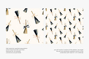 witch broom seamless pattern, a Pattern Graphic by Pink Studio Art (Thumbnail 3 of 4)