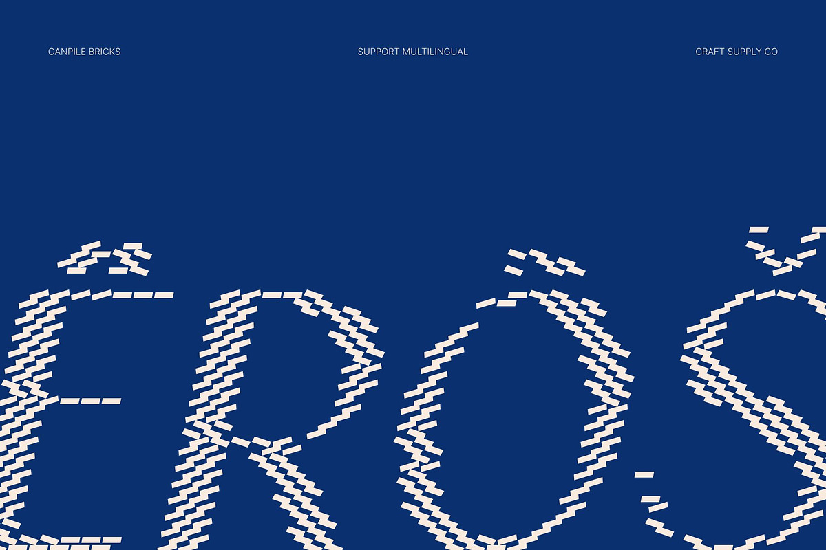 Canpile Bricks, a Sans Serif Font by Craft Supply Co. (Photo 7 of 8)