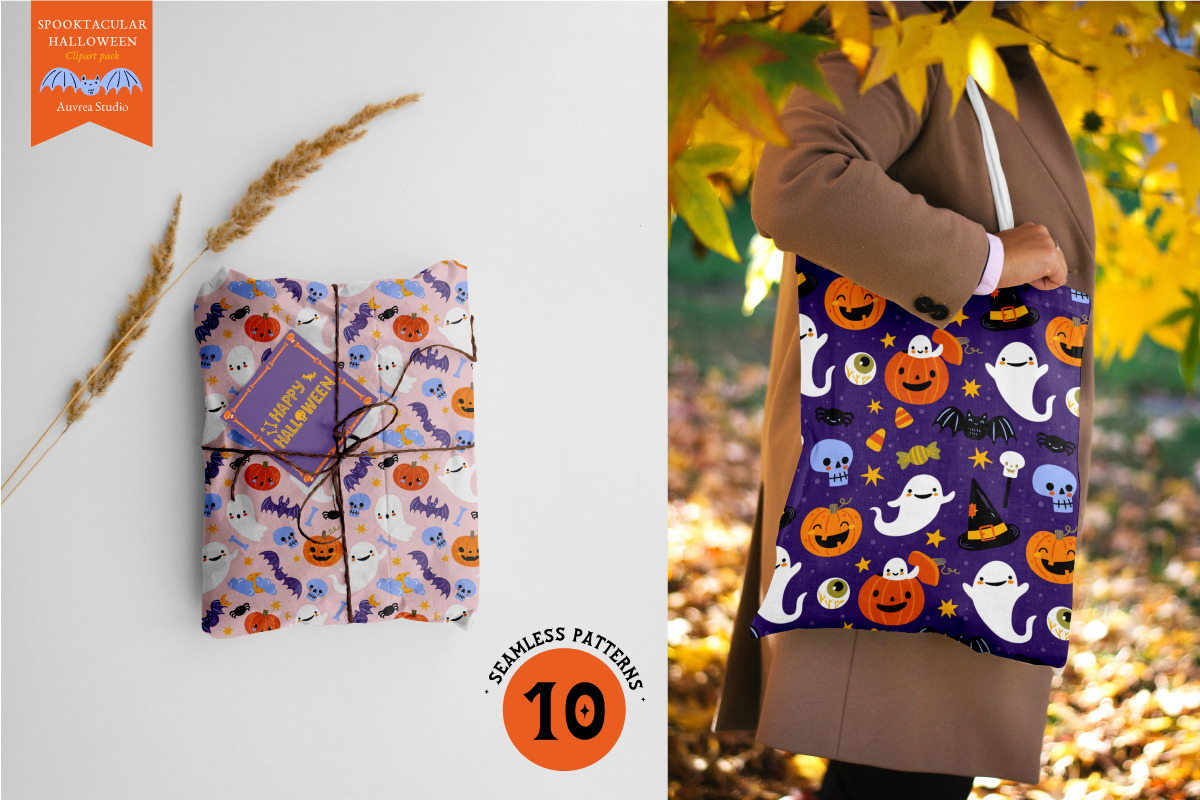 Spooktacular Halloween Clipart pack, an Illustration by Auvrea Studio (Photo 14 of 16)