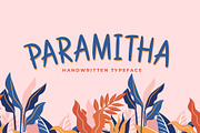 Paramitha a Handwritten Typeface, a Sans Serif Font by Dawnside Graphic (Thumbnail 1 of 12)
