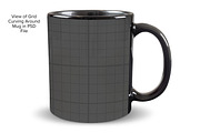 11 oz Black Mug Mockup - PSD & PNG, a Cups & Container Mockup by MelissaBMockups (Thumbnail 4 of 7)
