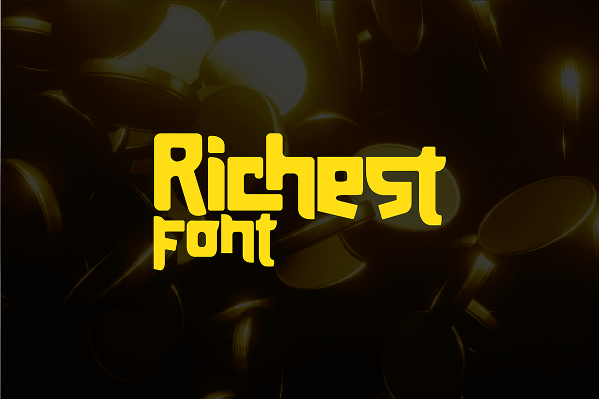 Richest Font, a Font by Grontype (Photo 1 of 9)