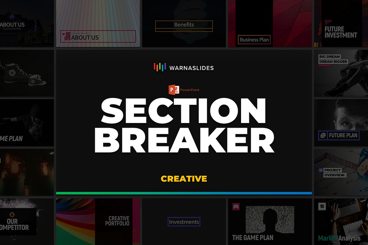 Section Breaker PowerPoint Templates, a Presentation Template by Warna Works (Photo 2 of 9)