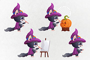 Halloween cute characters. Vector, an Animal Illustration by VaraNa Art (Thumbnail 5 of 12)
