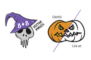 Happy Halloween. Mini Set, a Decorative Illustration by Warm Hearted Studio (Thumbnail 2 of 5)