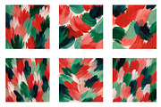 Pink and Green Brushstrokes Seamless, a Pattern Graphic by CreationArt (Thumbnail 3 of 5)