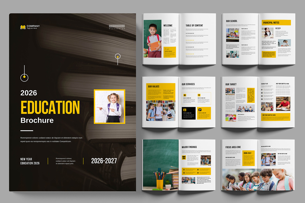 Education Brochure Template, a Brochure Template by ContestDesign (Photo 1 of 3)