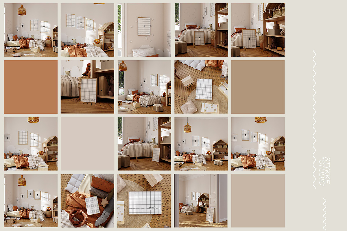 COOKIE | kids room frame mockup, a Household Mockup by Stykke Studio (Photo 9 of 9)