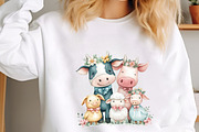 Quirky Farm Animals Clipart PNG, a Seasonal Illustration by designcity5 (Thumbnail 4 of 5)