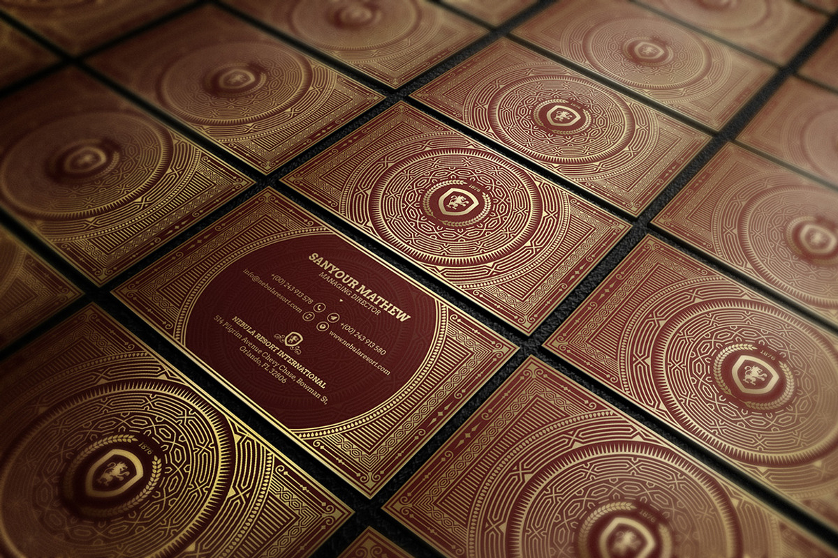 Gold Luxury Business Card, a Business Card Template by GraphicsEgg (Photo 7 of 9)