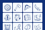 Pirate Doodle Icon Set, an Outline Icon by Vectors Market (Thumbnail 7 of 8)