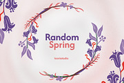 Random Spring Floral vol-1, a Decorative Illustration by Tooris (Thumbnail 1 of 11)